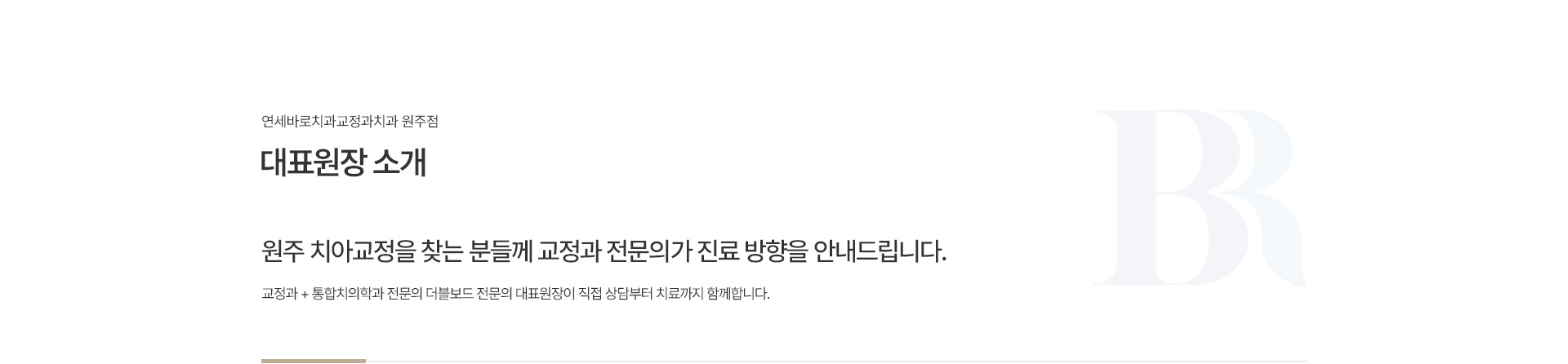 대표원장 소개