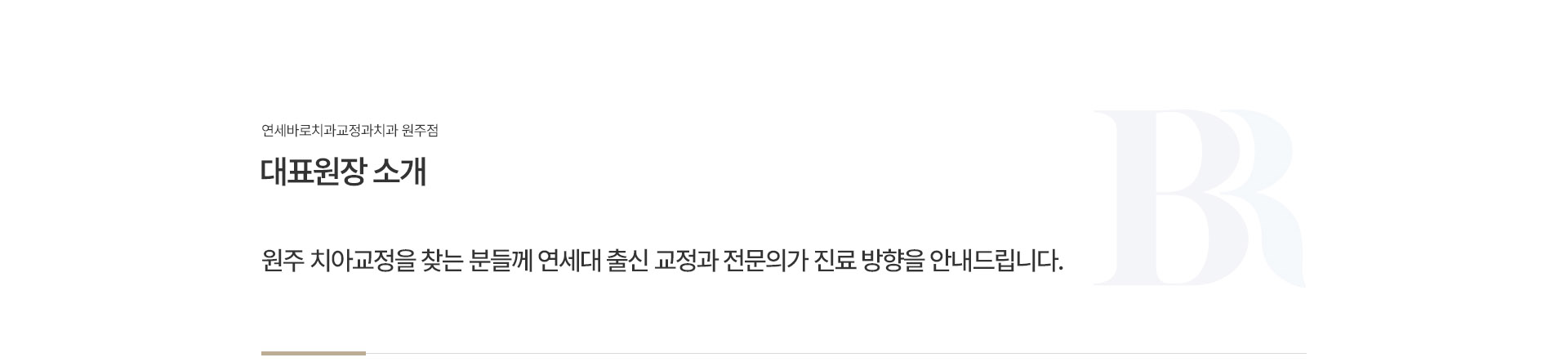 대표원장 소개
